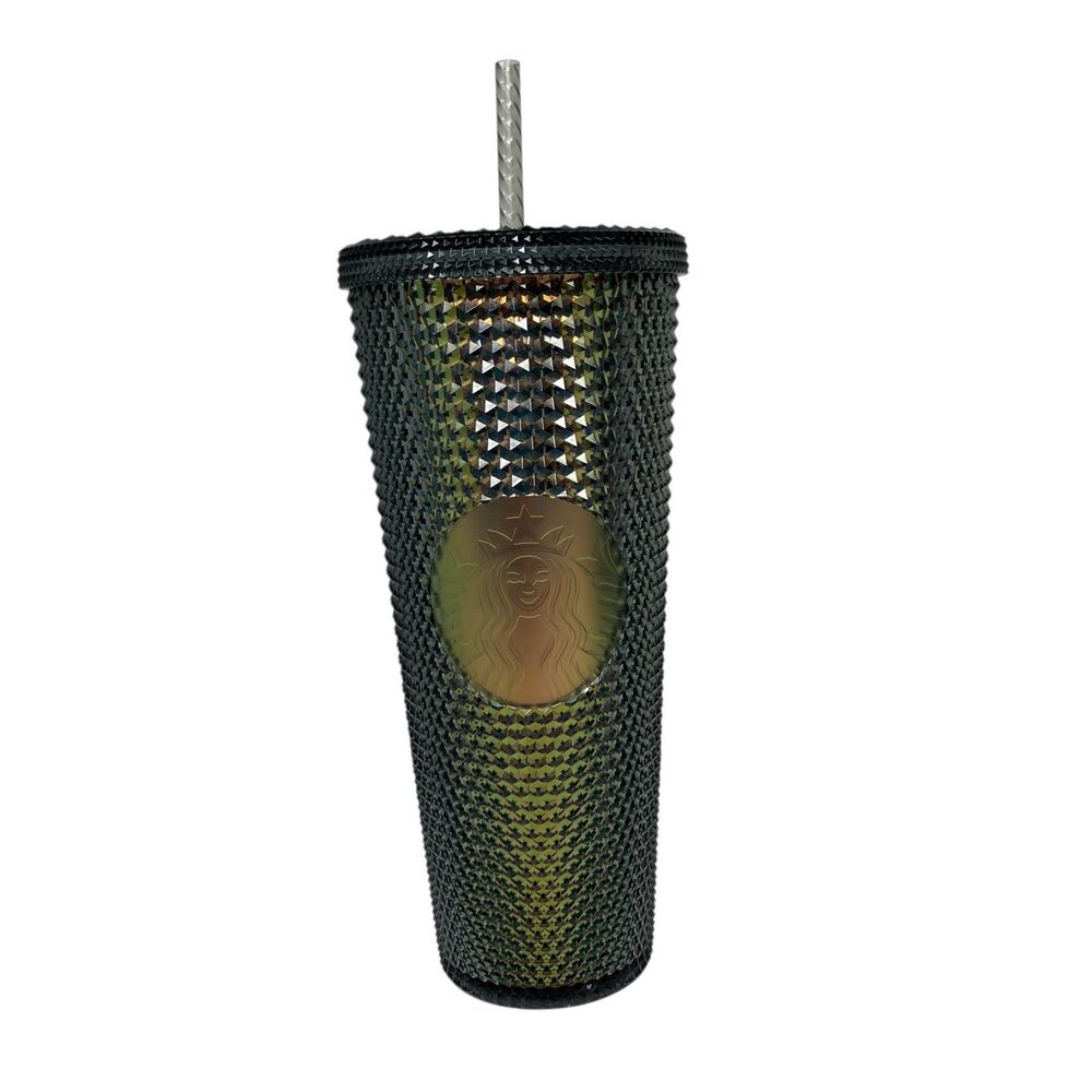 STARBUCKS Black Iridescent Studded Tumbler 2020 Venti 24‎ oz Cold Cup Unicorn